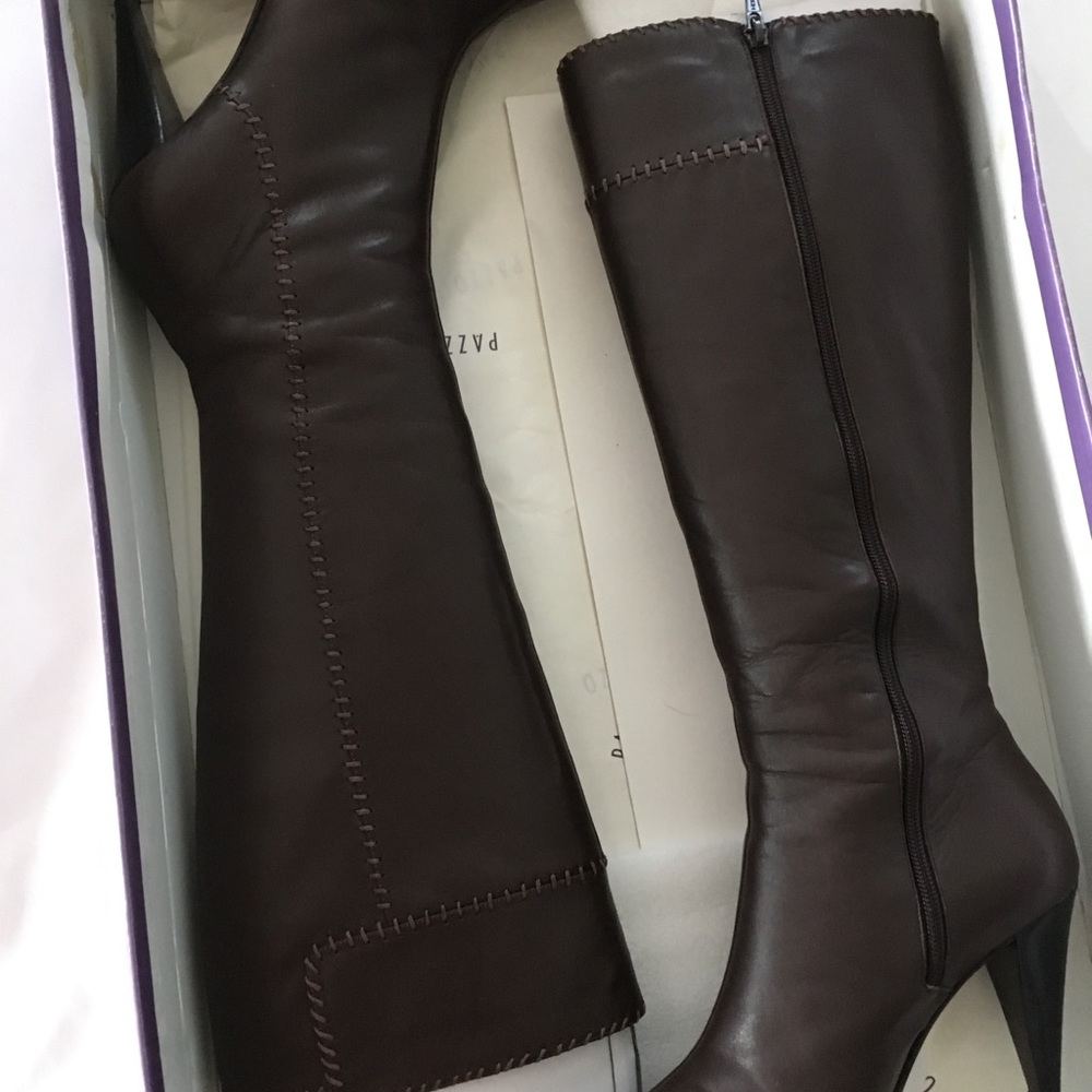 Leather boots